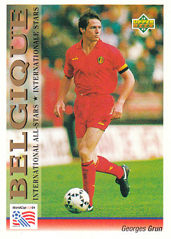Georges Grun Belgium Upper Deck World Cup 1994 Preview Eng/Ger International All-Stars #103